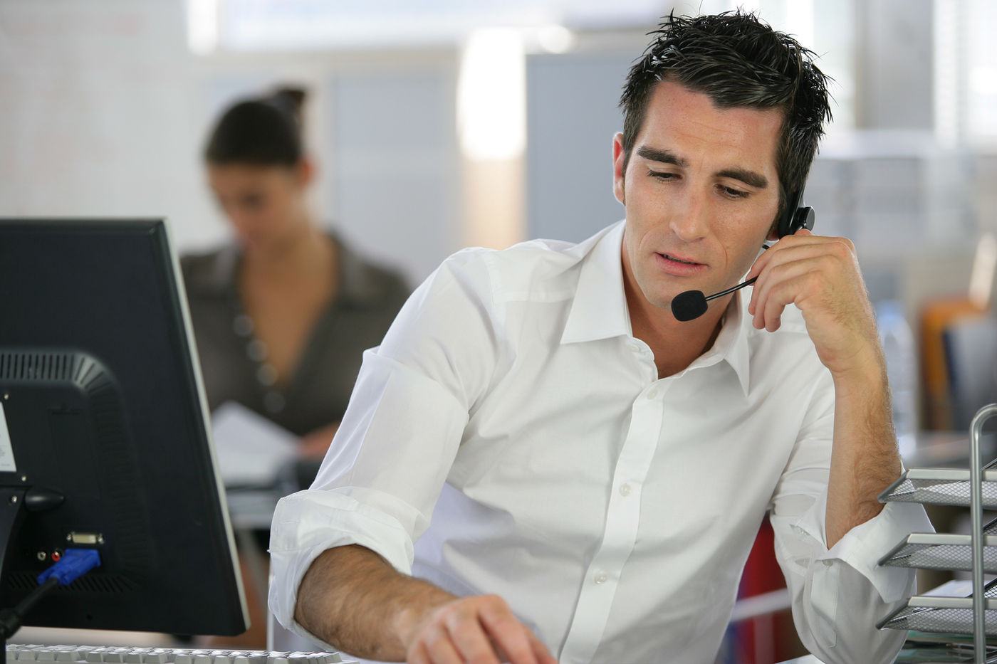 Call center employee