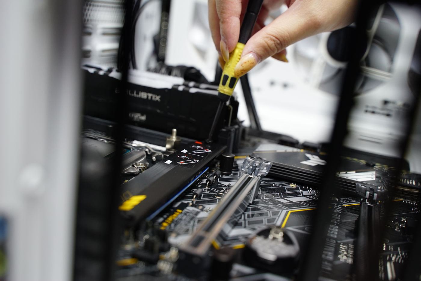 A system on the bench for testing