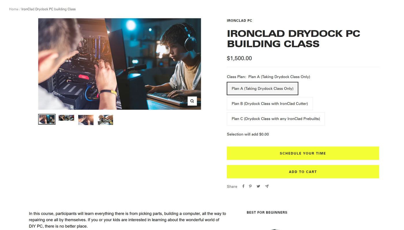 Hands-on work during the class